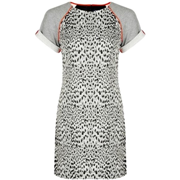 French Connection "T-Animal Magic" Fitted Sheath Dress- Sz. 4 - Picture 1 of 10